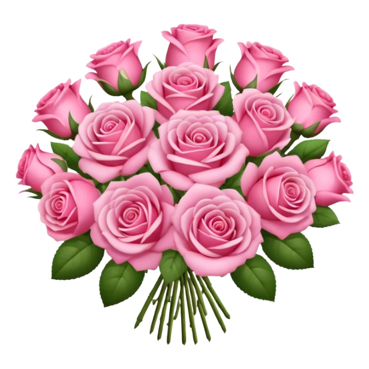 Huge pink flower bouquet with different flowers and pink tones and roses sticker