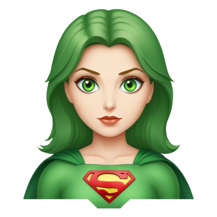 Super woman green eyes sticker