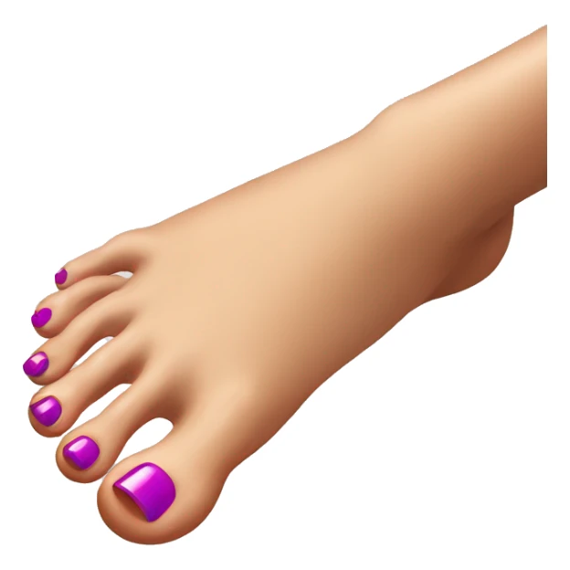 Nail polish toes sticker