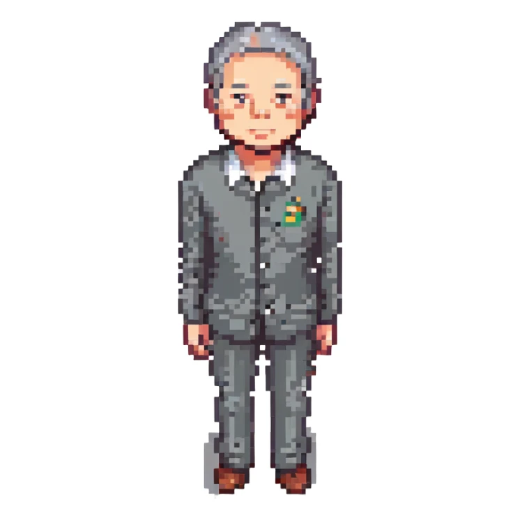 middle-aged man sticker