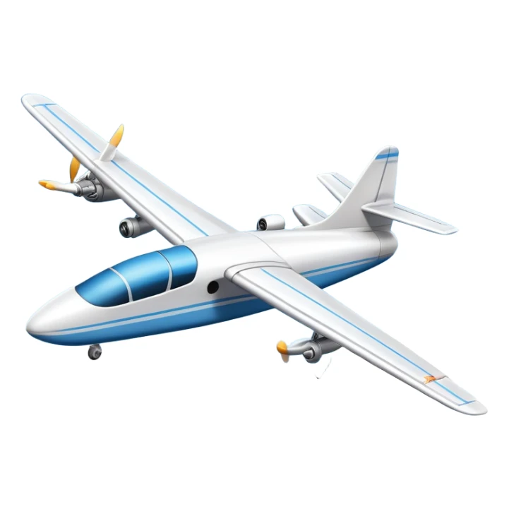 An icon featuring a remote-controlled model airplane soaring through the sky and clouds, with a detailed transmitter in the foreground. The sky is clear with motion lines showing flight. Transparent background emphasizes the precision, creativity, and joy of aeromodelling as a sport. sticker