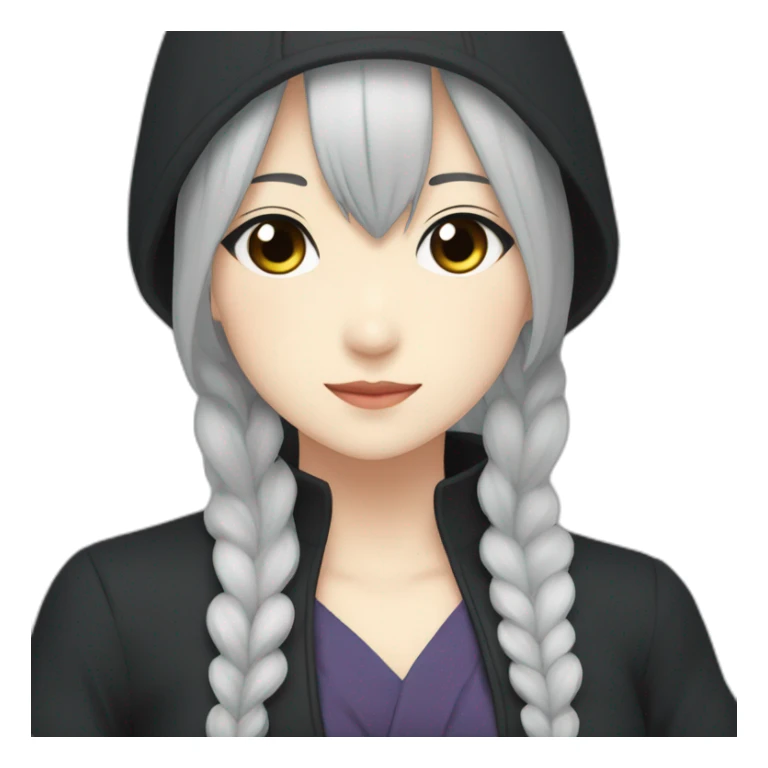 Nana Ōsaki in Anime with a gothic style, black hair sticker