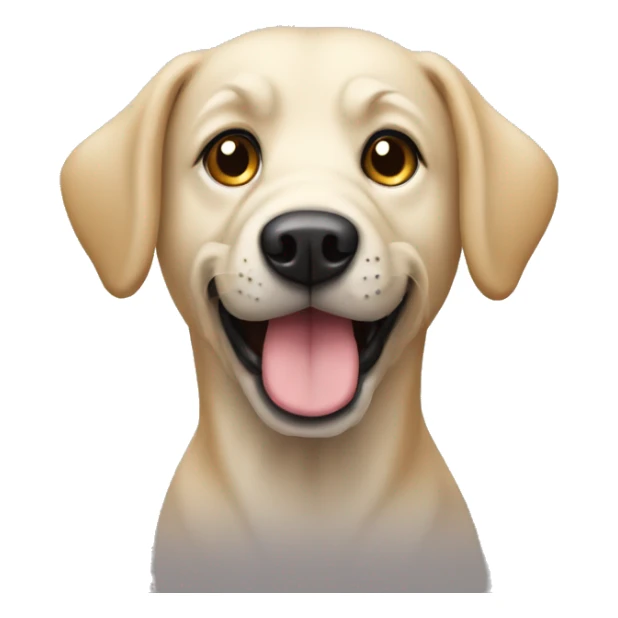 mixed breed dog similar to labrador. shaggy sticker