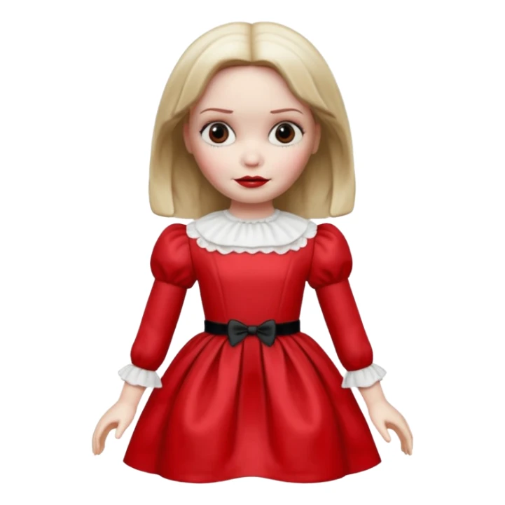 Annabelle doll from The Conjuring movie sticker