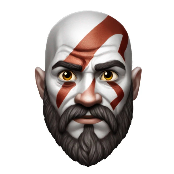 Kratos from God of war ultra realistic  sticker