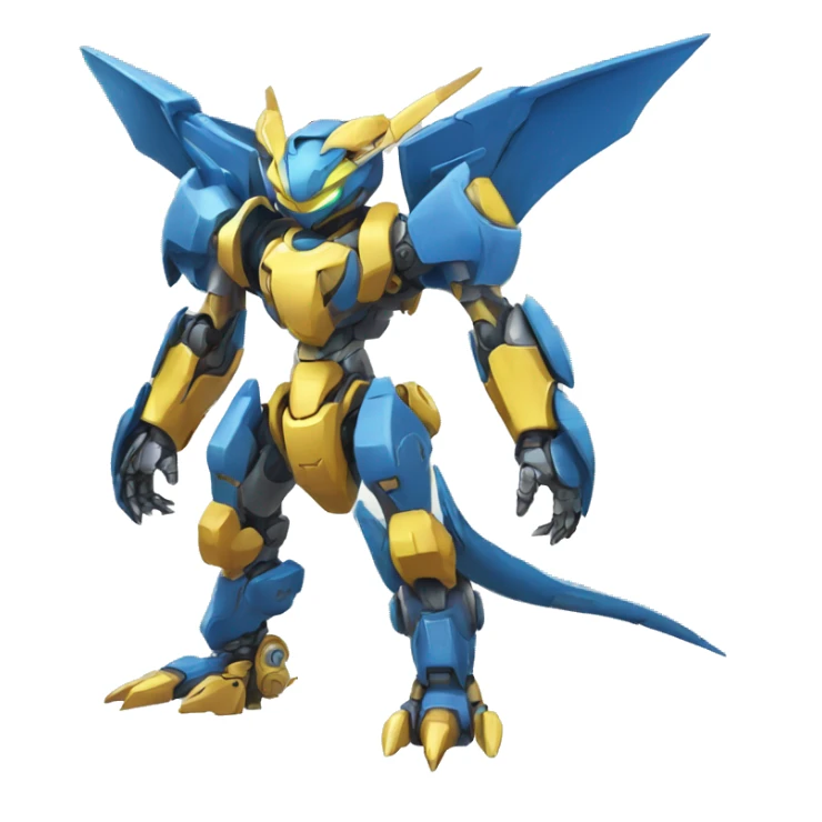 Futuristic Mechanical Pokémon-Medabot-Dragon full body sticker
