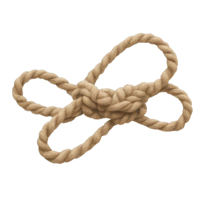 connection emoji as rope, in form of endless  sticker