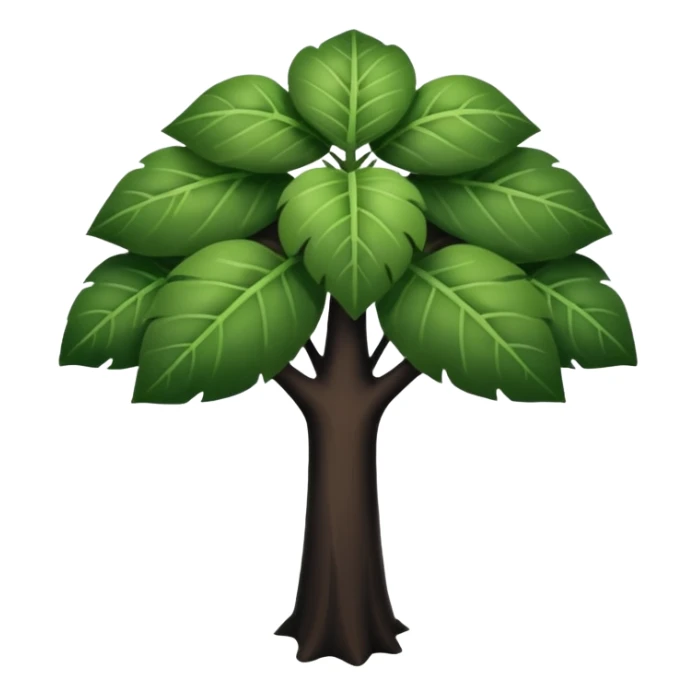 Un trébol de 5 hojas totalmente negro sticker