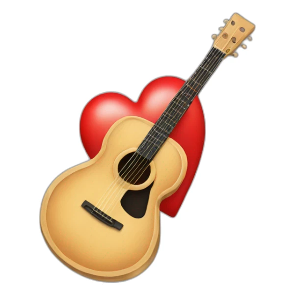 Music+Red Heart sticker