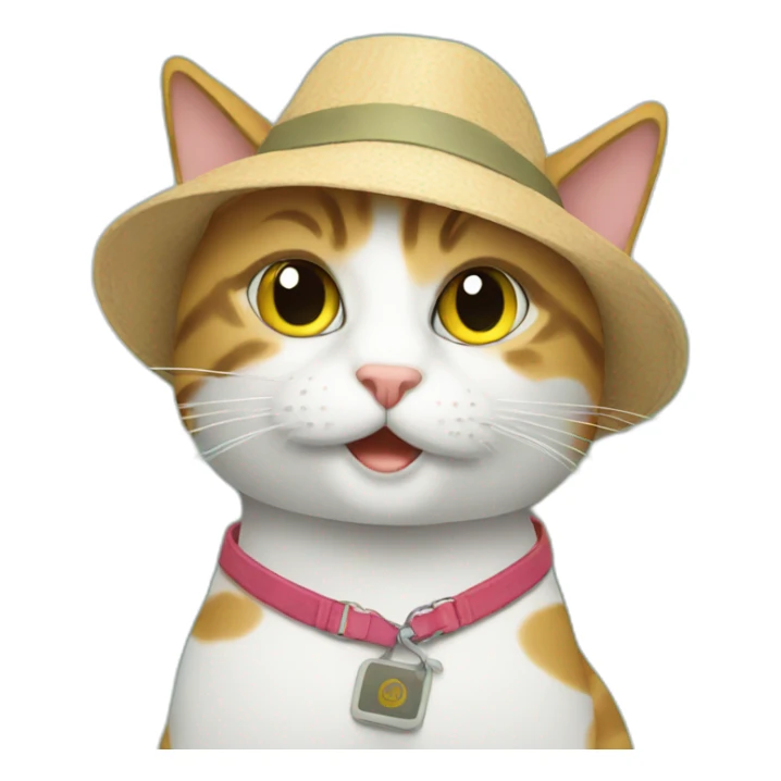 Travel cat sticker