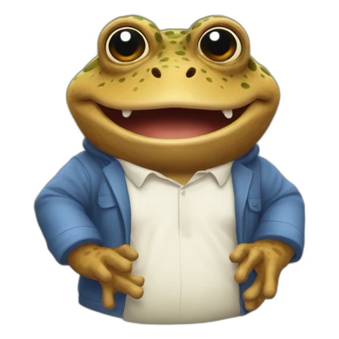 bufo saying Hi to I&D sticker