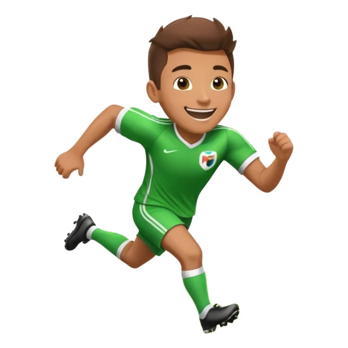 football player celebrating goal sticker