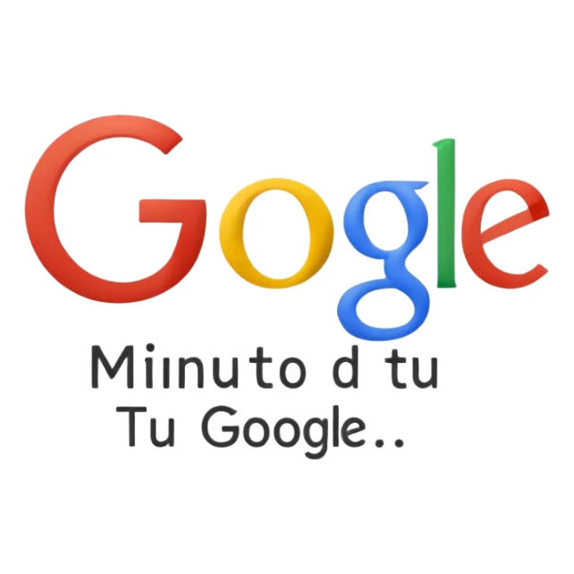 The phrase in portuguese "1 minuto de Google e tu resolve isso" in legible font and the name Google has the original colors sticker
