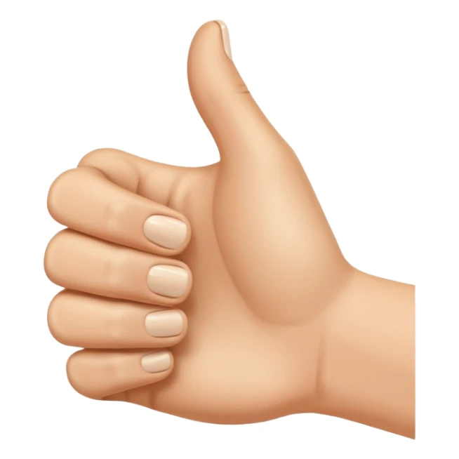 Woman’s hand thumbs up sticker
