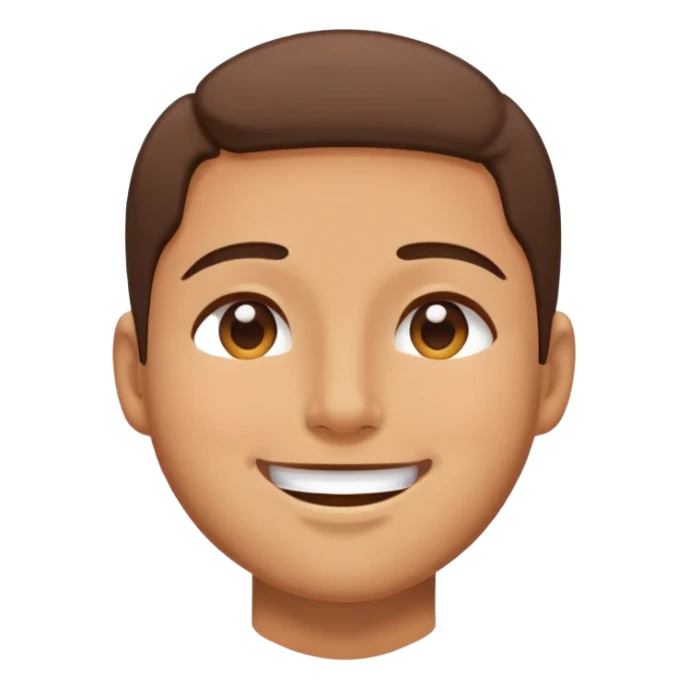 eyes closed smile on side of face sticker