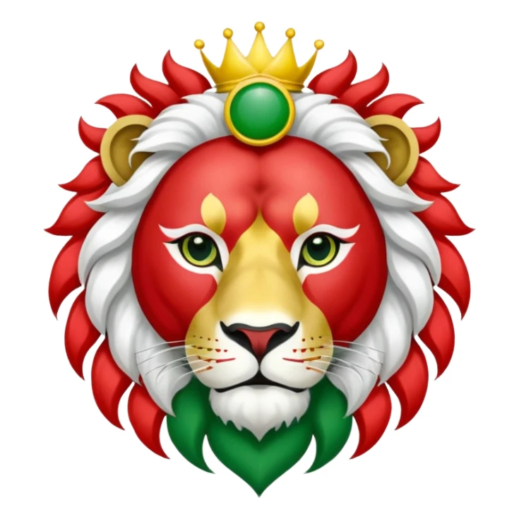 Iranian flag with lion and sun sticker