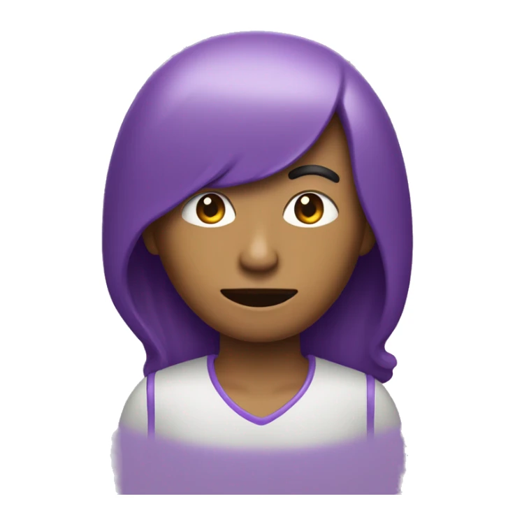 Saturno de color morado pastel sticker