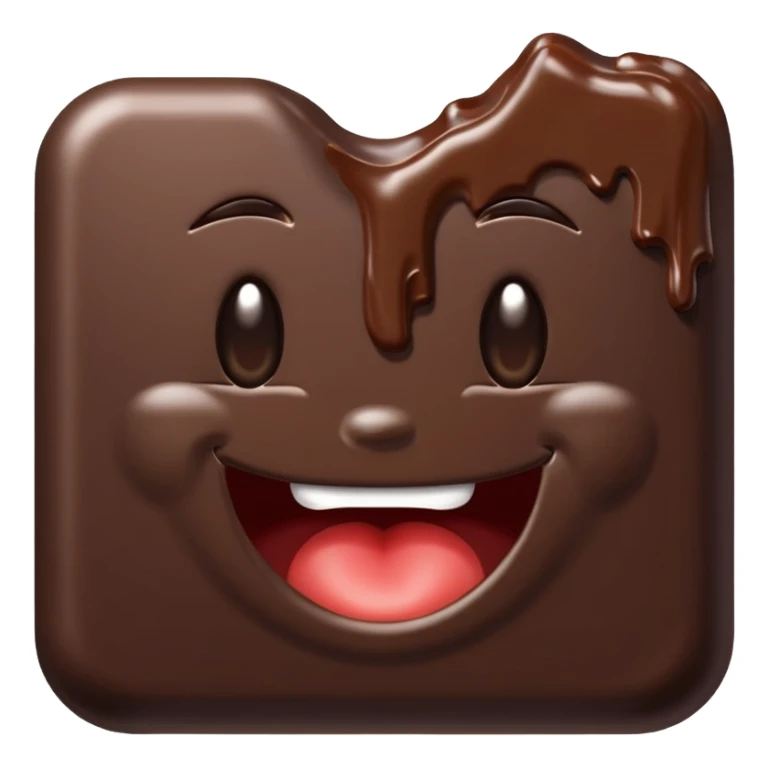 Bitten chocolate emoji sticker
