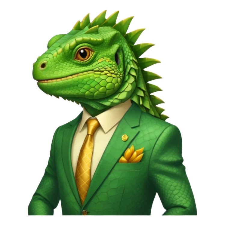 capitalist iguana i sticker