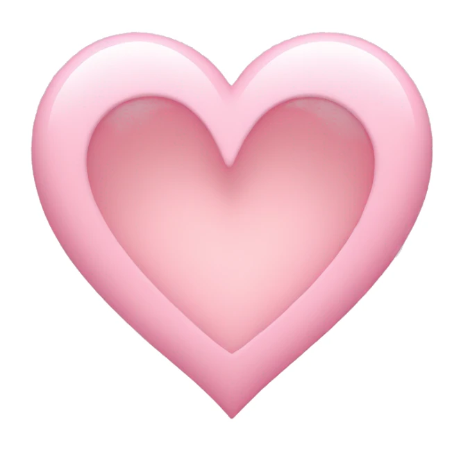 light pink heart sticker