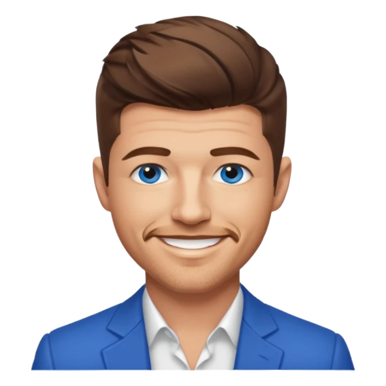 Robin Thicke brown hair, blue eyes sticker