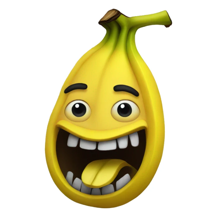 Evil banana sticker