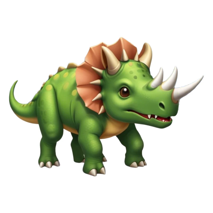office triceratops in an airport sticker