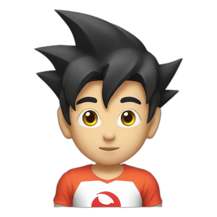 Sangoku wearing tunisia tee-shirt  sticker