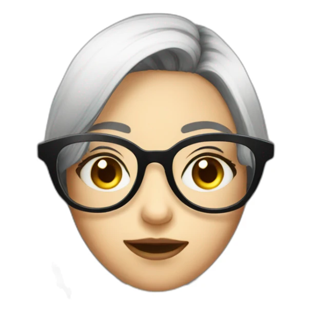 Anti social girl with glasses at a party sticker