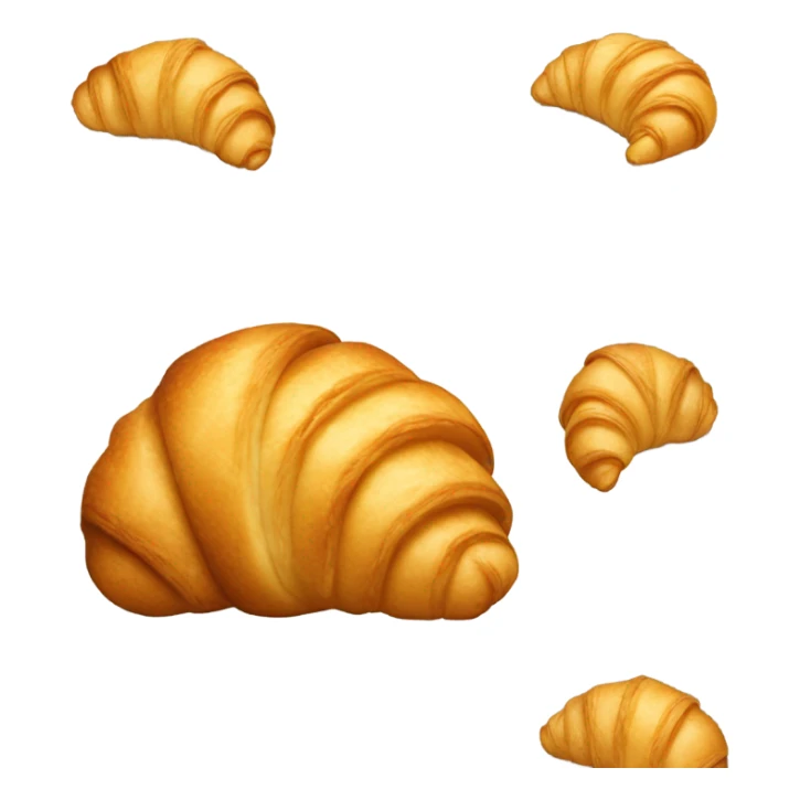 Woman body with croissant head sticker