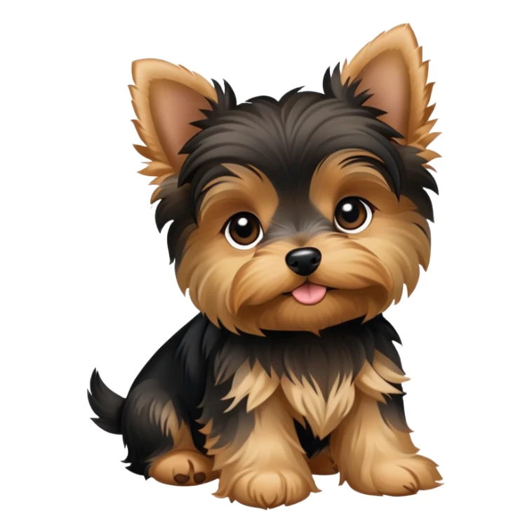 yorkie puppy sticker