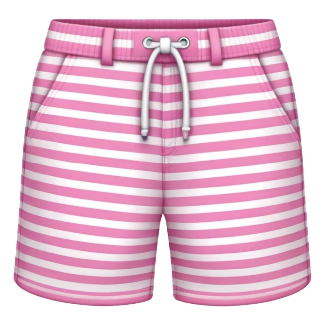 pink and white striped shorts sticker