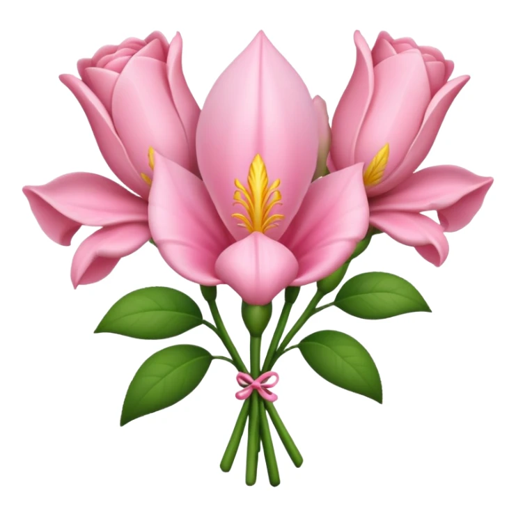Un bouquet de lys rose pale sticker
