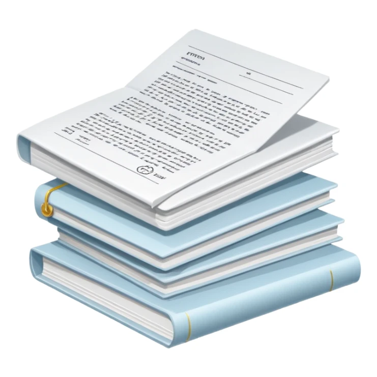 Pile of patent papers sticker