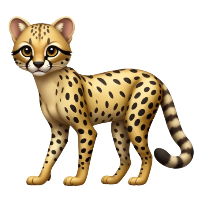 Genet-Ocelot-Cheetah-hybrid, full body sticker