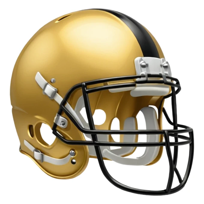 gold football helmet emoji sticker