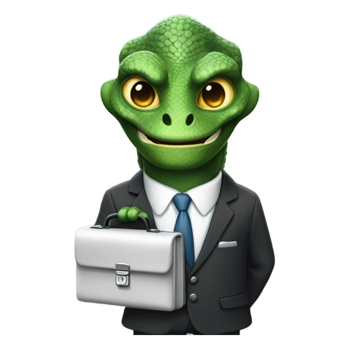 capitalist reptilian sticker