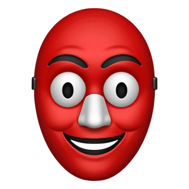 Emoji de la máscara de la película la casa de papel sticker