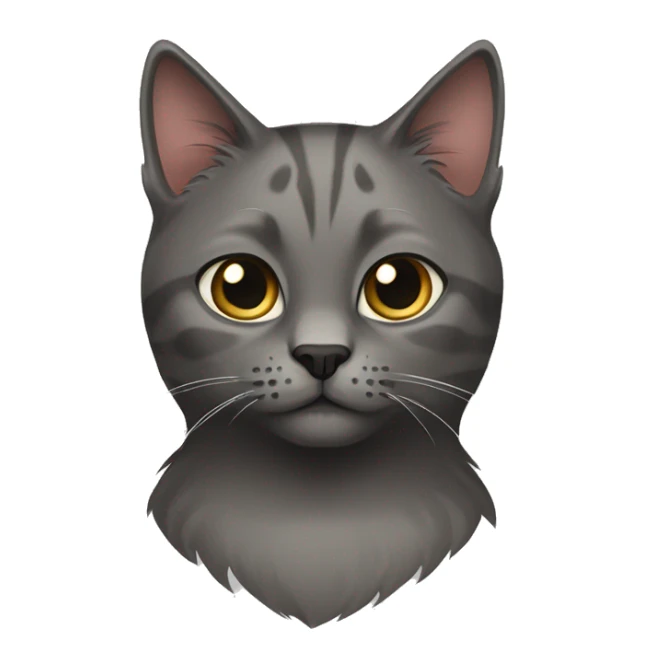 Dark gray scotish cat and color point cat sticker