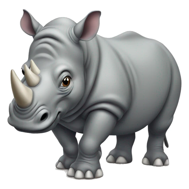 Brave rhinoceros sticker