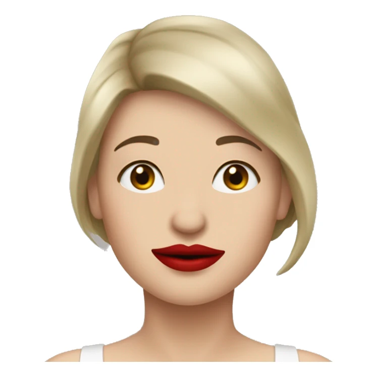 Frau mit roten Lippen und schwarzen Haaren  sticker