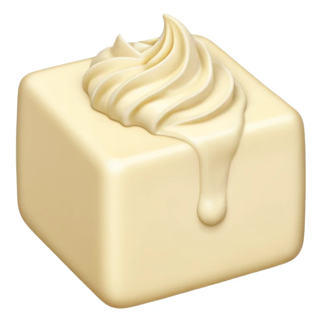 White chocolate sticker