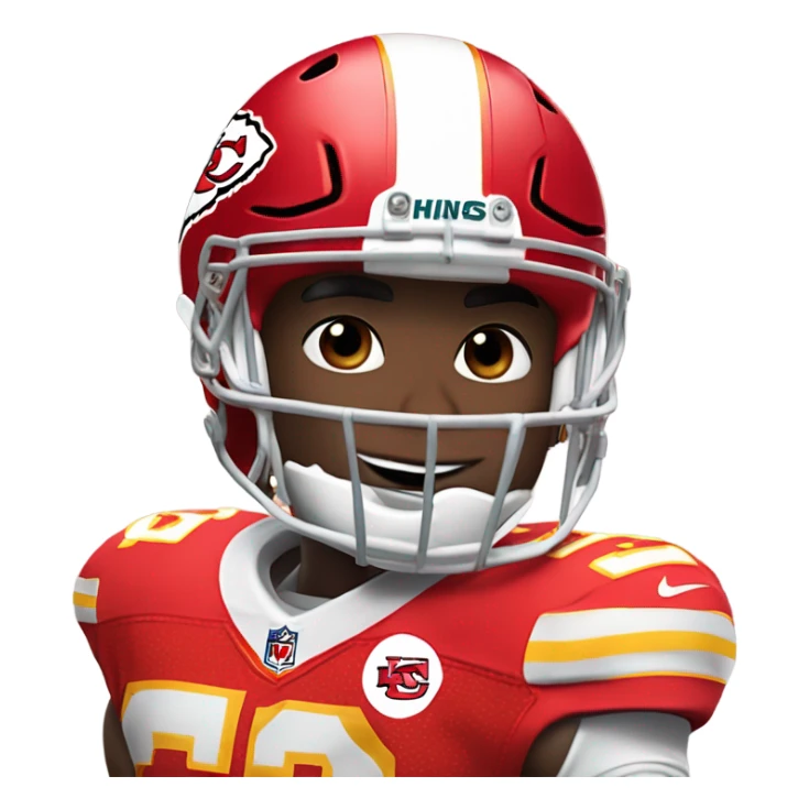 Shai Gilgeous Alexander in a Kansas City chiefs uniform sticker