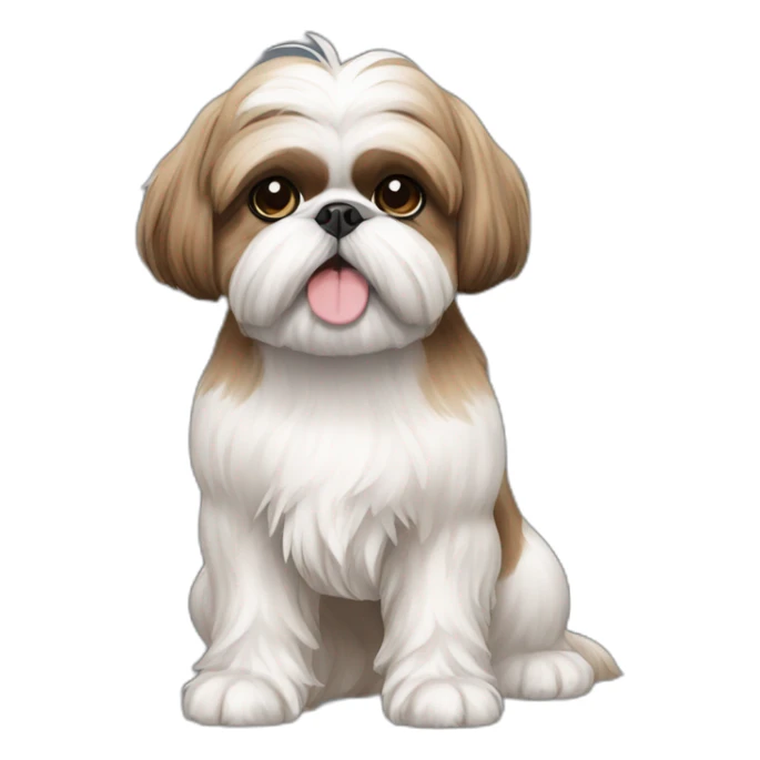 Dog American Shih Tzu full-body sticker