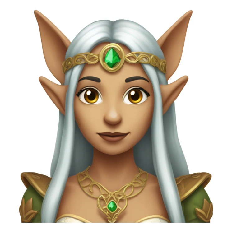 an elf woman login holding a big key sticker