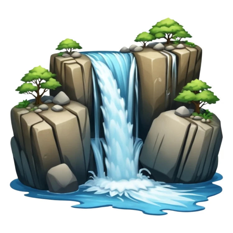Waterfall sticker