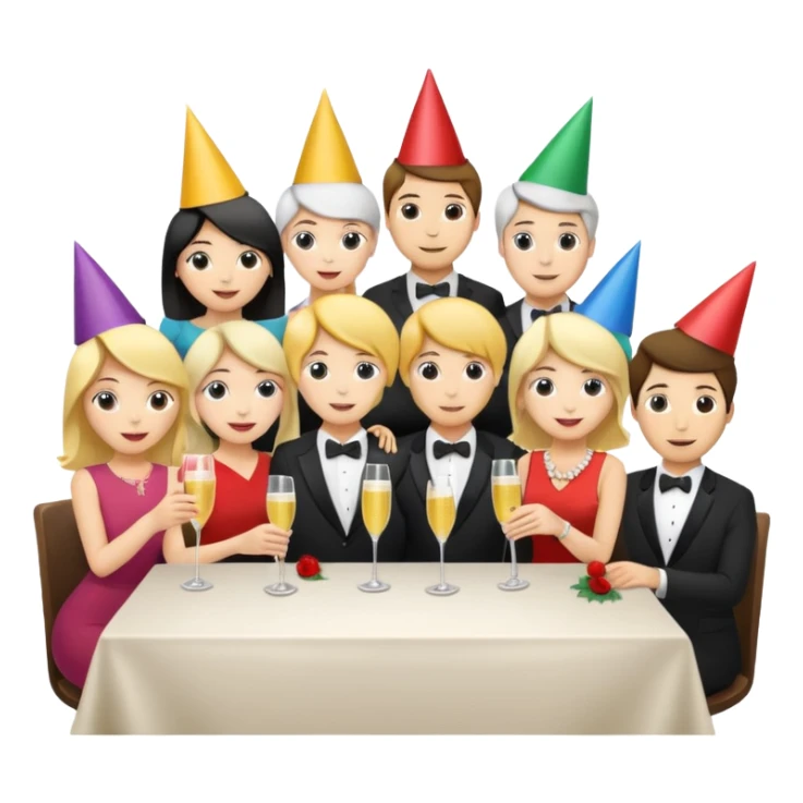 group of people behind a table, one holding a sign with the number 9 sticker