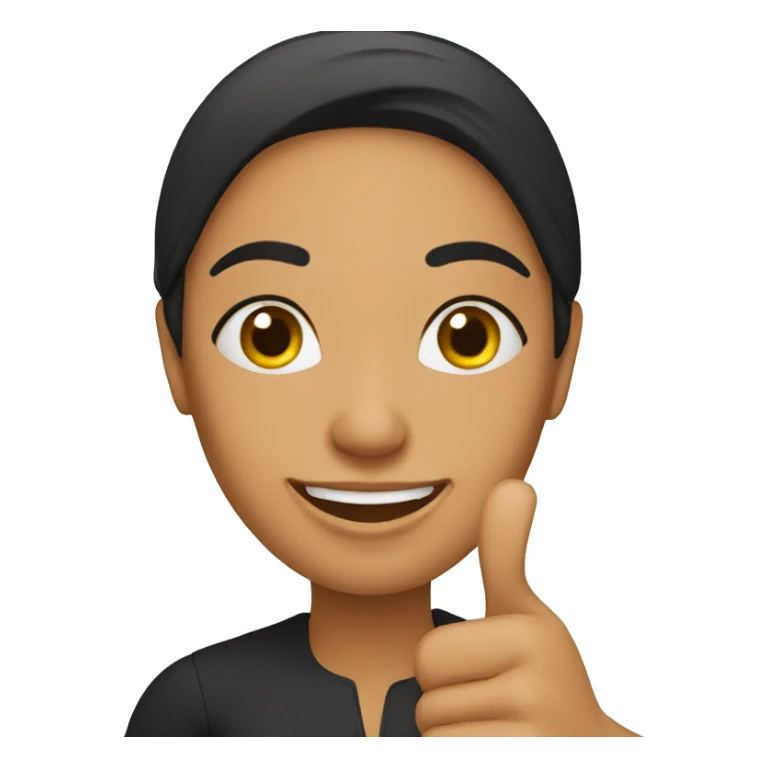 A PAKISTANI WOMAN WITH THUMBS UP sticker