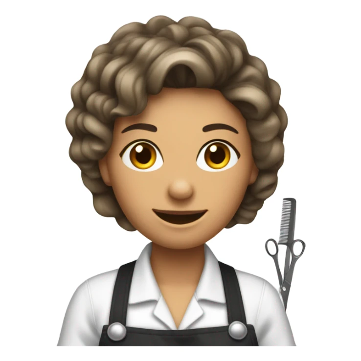 woman hairdresser profession sticker