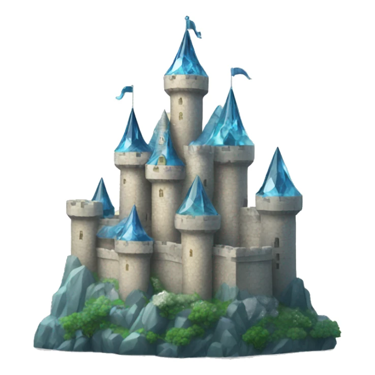  castle  made out of crystal sticker